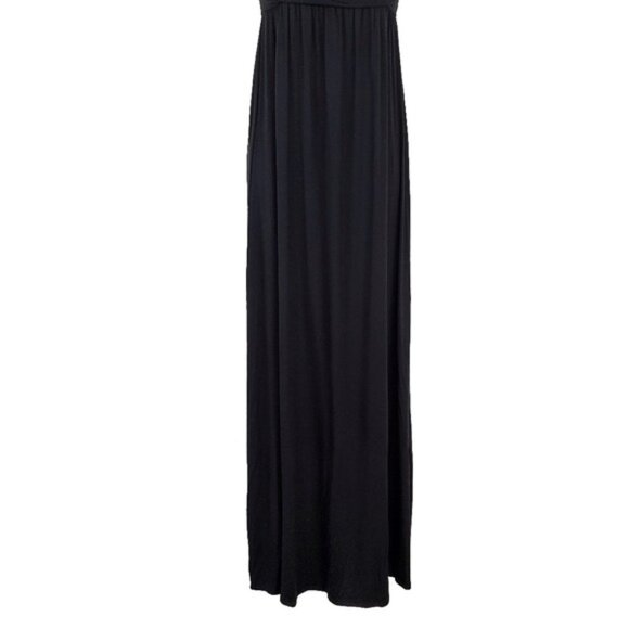 Ingrid & Isabel Womens Black Halter Neck Maxi Maternity Dress Size XS NWT - Picture 4 of 7